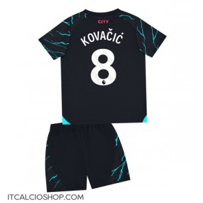 Manchester City Mateo Kovacic #8 Terza Maglia Bambino 2023-24 Manica Corta (+ Pantaloni corti)